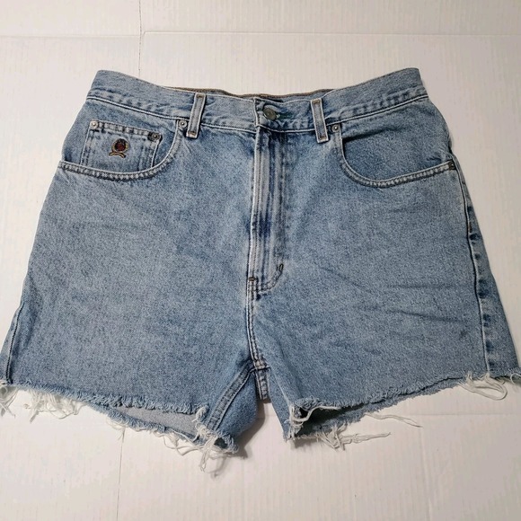 Tommy Hilfiger Pants - VTG Tommy Hilfiger Women's denim flat front solid shorts‎ Sz 33 Men's 12 Women's